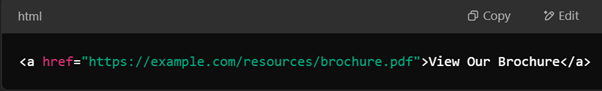 Example of a problematic link
