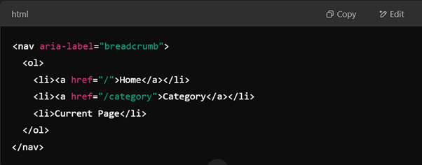 Use Breadcrumb Navigation 
