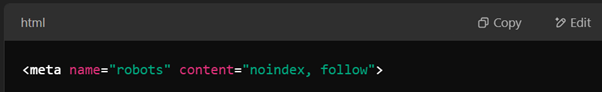 Use the Noindex Alternative