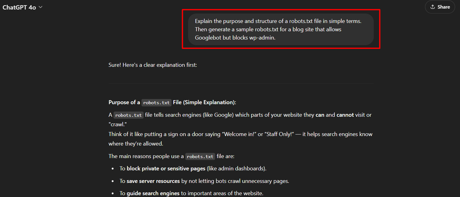 Technical SEO Prompts