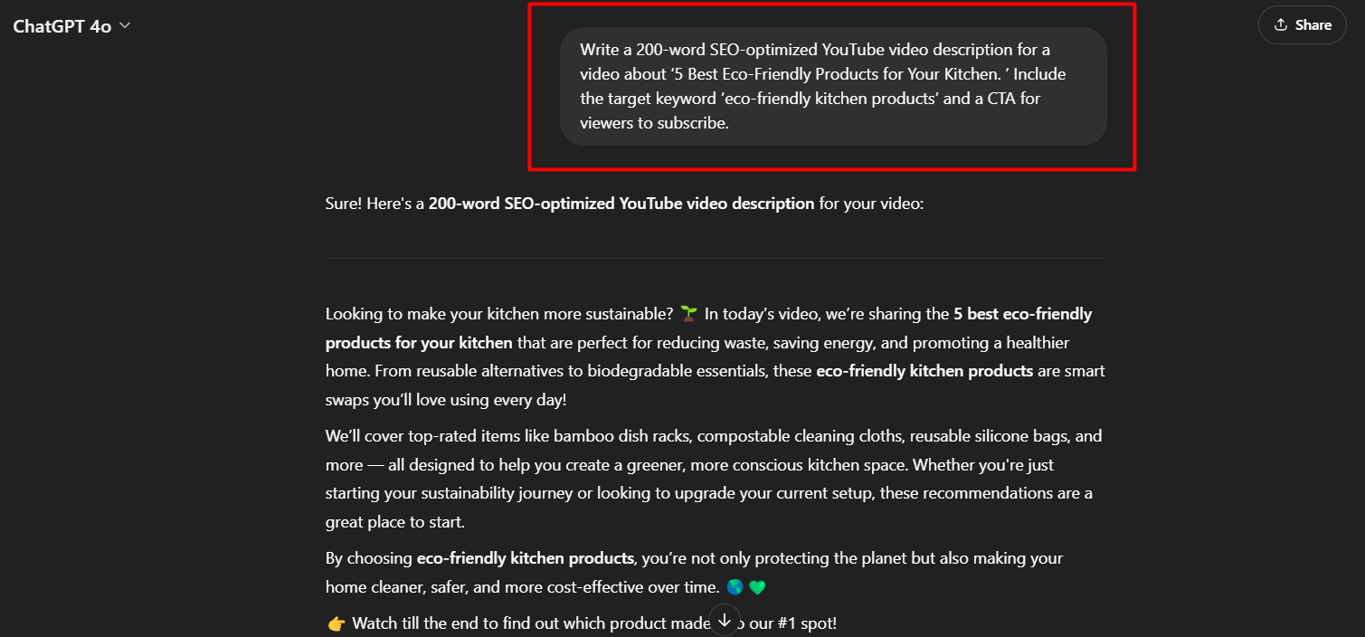 YouTube SEO Prompts