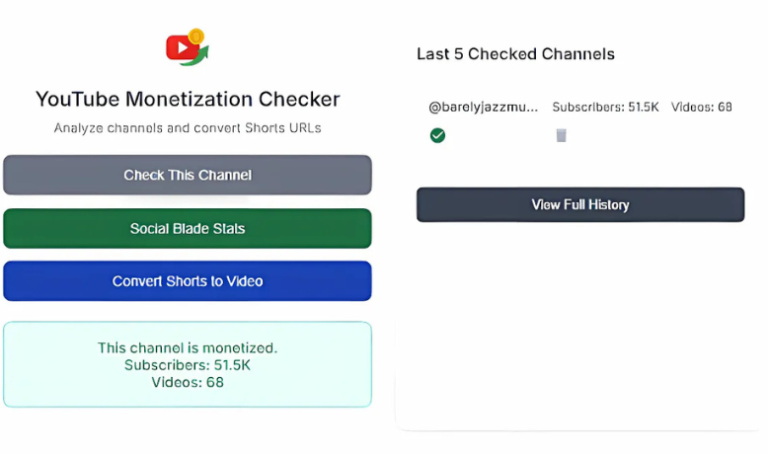 YouTube Monetization Checker Chrome Extension