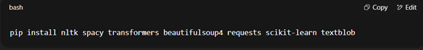 Install Essential Libraries