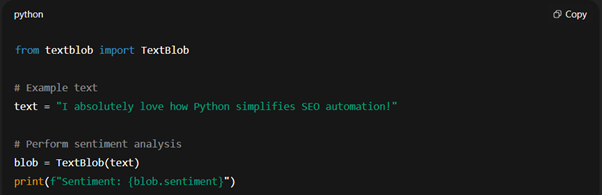 Sentiment Analysis with TextBlob