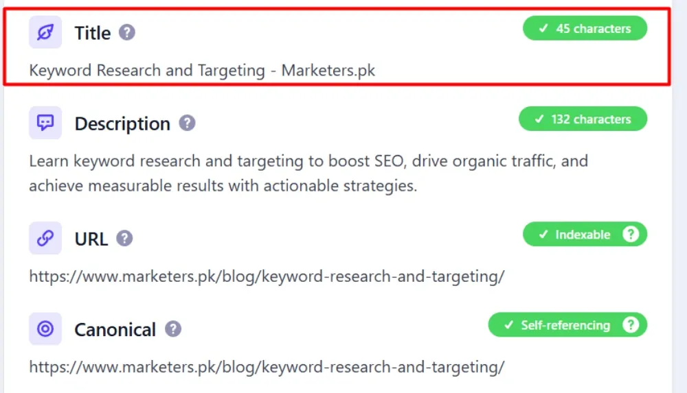 length of meta title tag