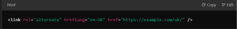 Example of an Incorrect Hreflang Tag