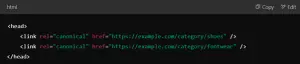 Incorrect Implementation (Multiple Canonical Tags)