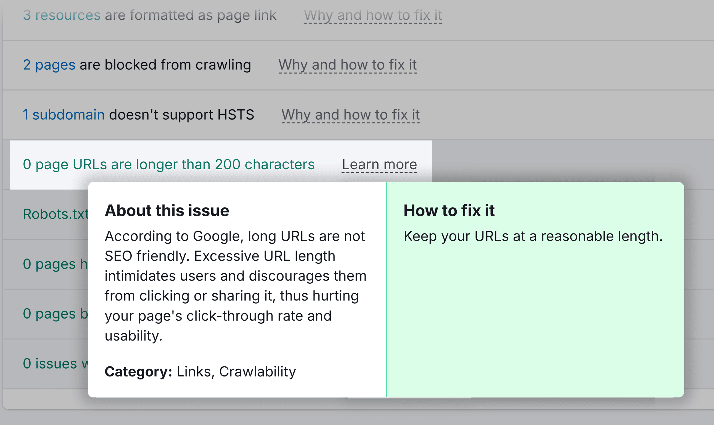 URLs Are Longer Than 200 Characters