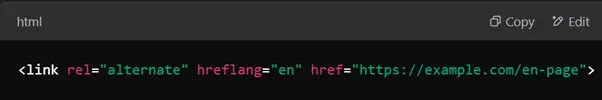 Each page should have a self-referencing hreflang tag