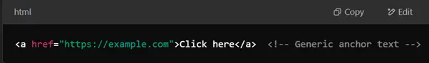 Example of a problematic link