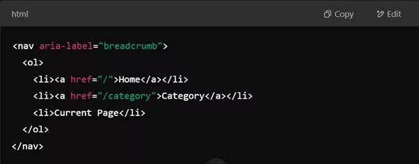 Use Breadcrumb Navigation 