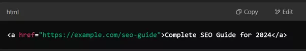 Use Descriptive, Keyword-Rich Anchor Text