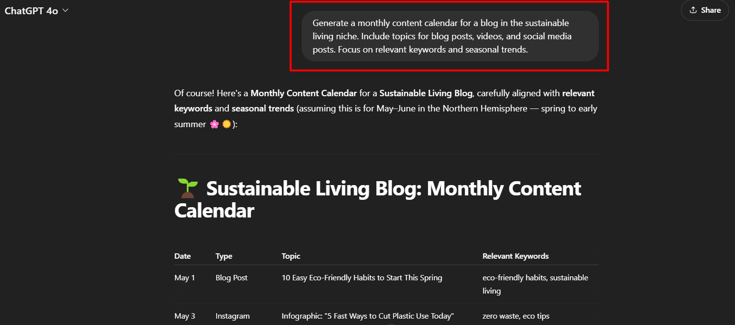 SEO Content Planning Prompts