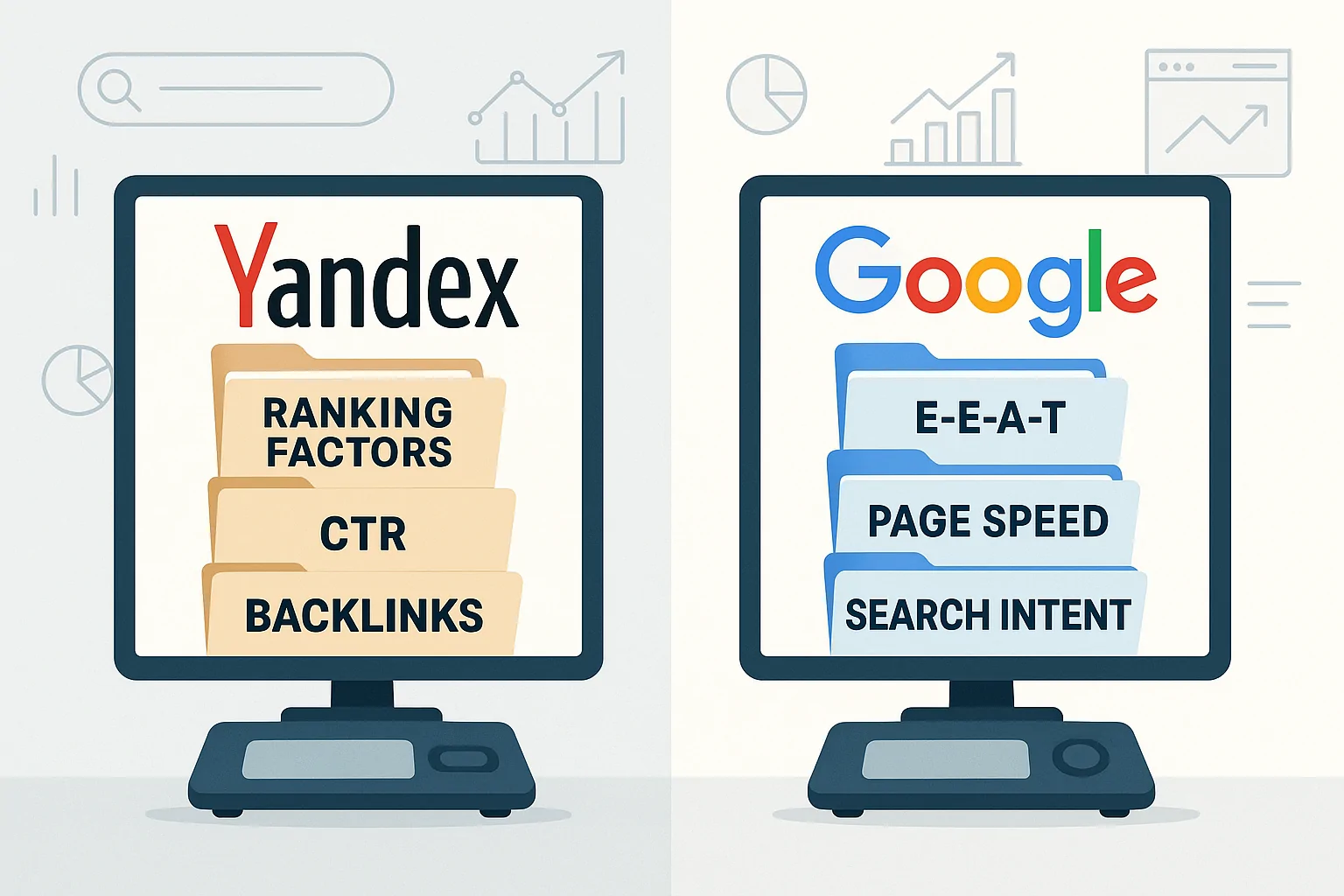 Andex vs Google Similarities and Differences in Algorithms