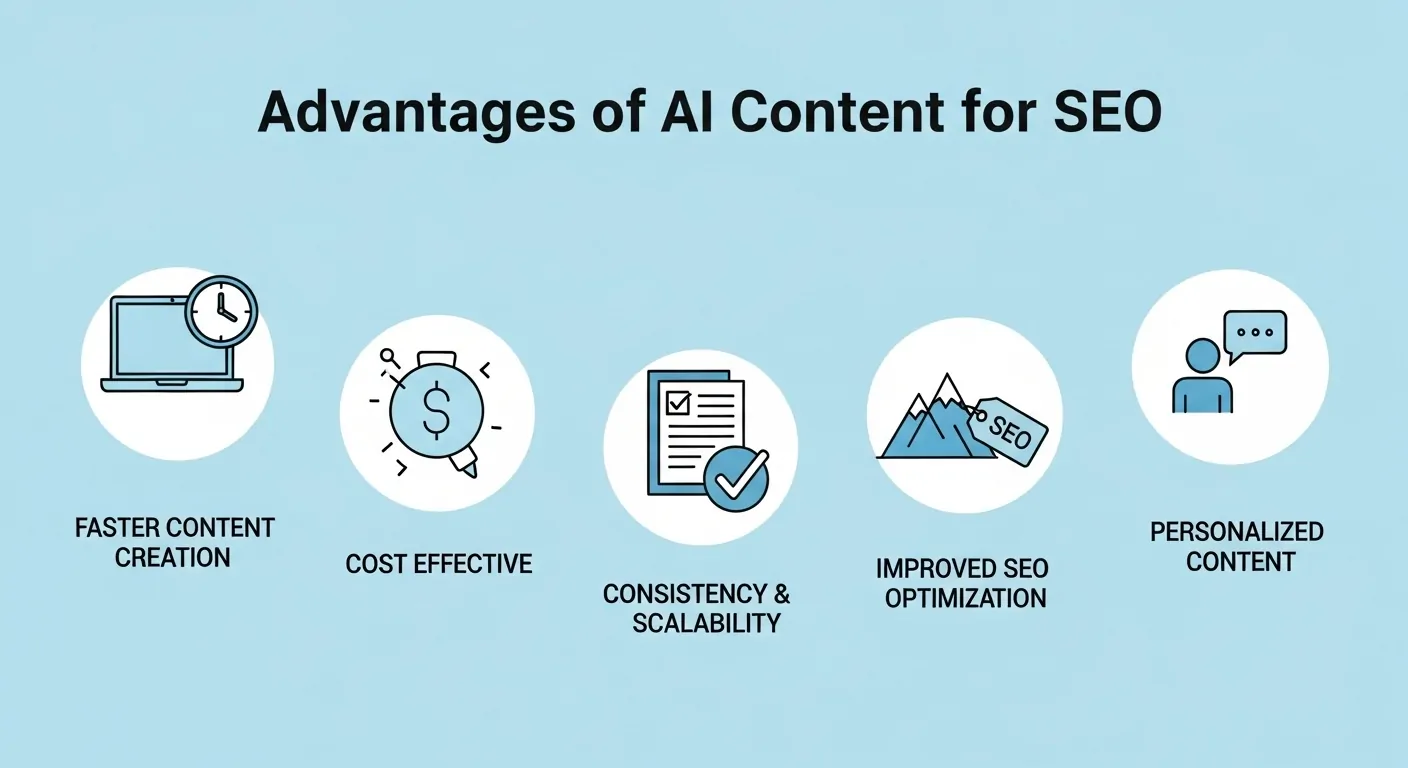 Advantages of AI Content for SEO