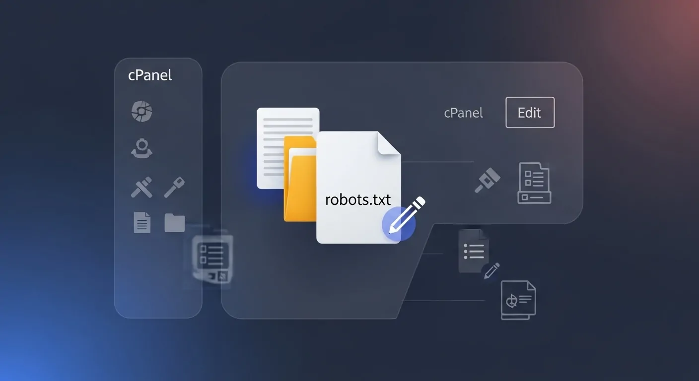 Edit robots.txt directly via cPanel File Manager
