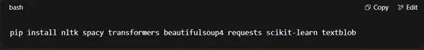 Install Essential Libraries