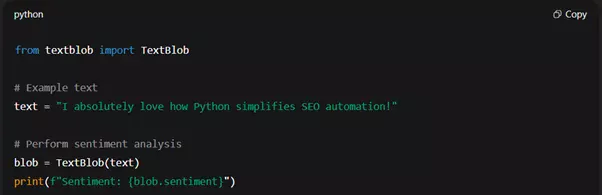 Sentiment Analysis with TextBlob