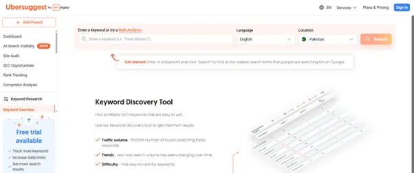 Ubersuggest