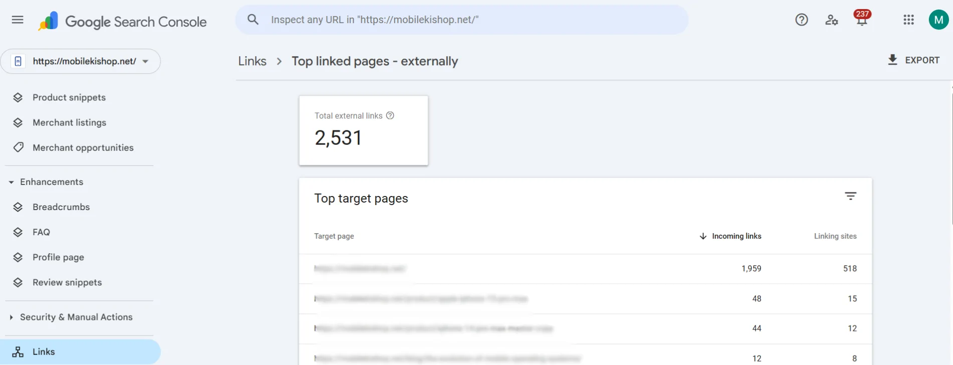 View External Links